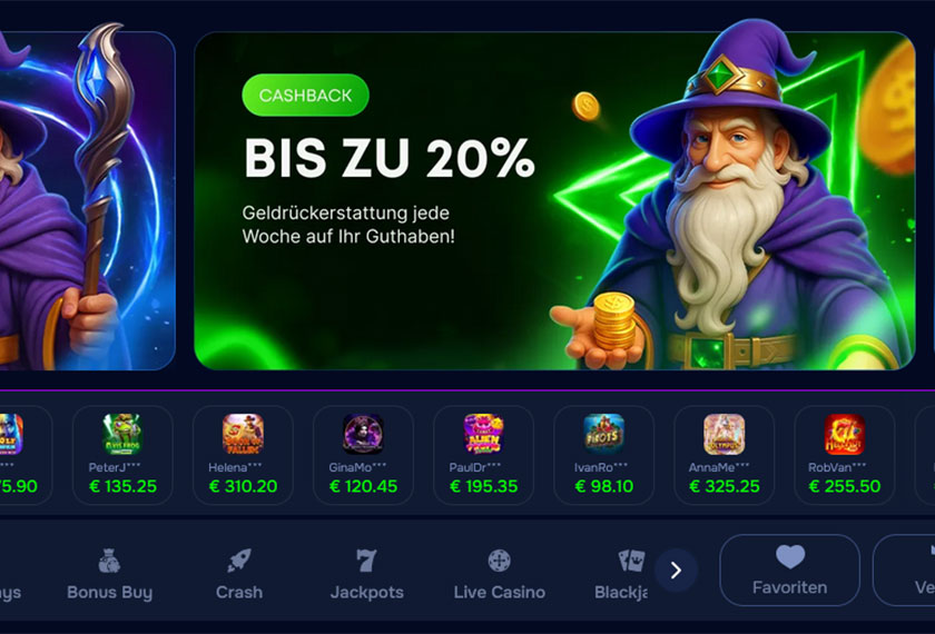 Wizardo casino Österreich. 